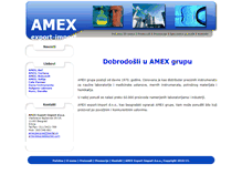 Tablet Screenshot of amex.co.rs